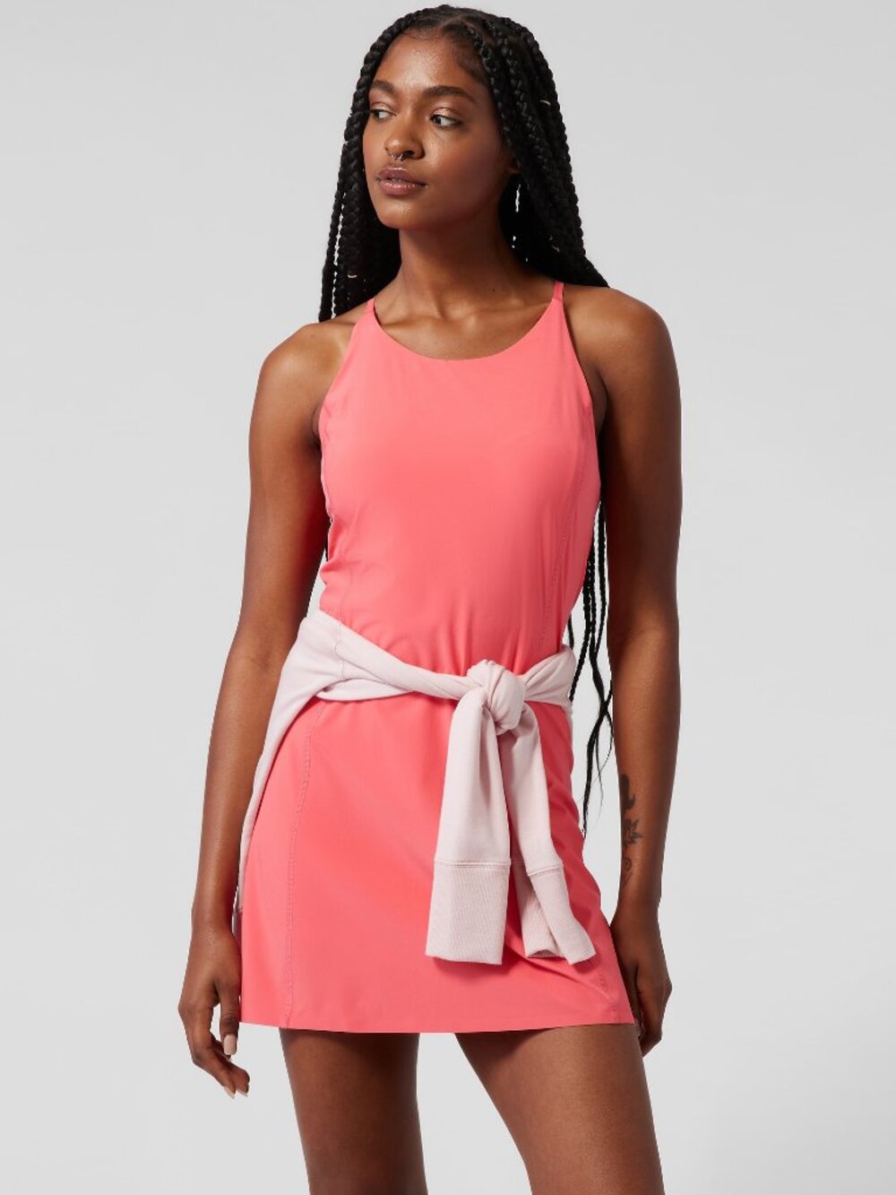 Athleta Coral Petal Infinity Dress Size XS